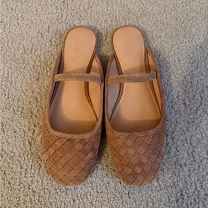Madewell Woven Tan Flats